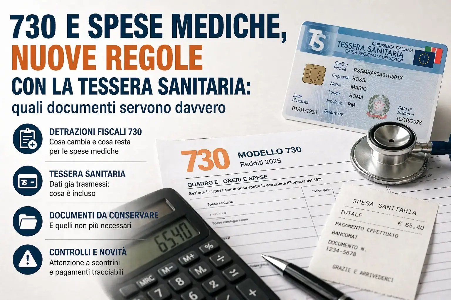 730/2026 spese mediche: quali documenti servono davvero