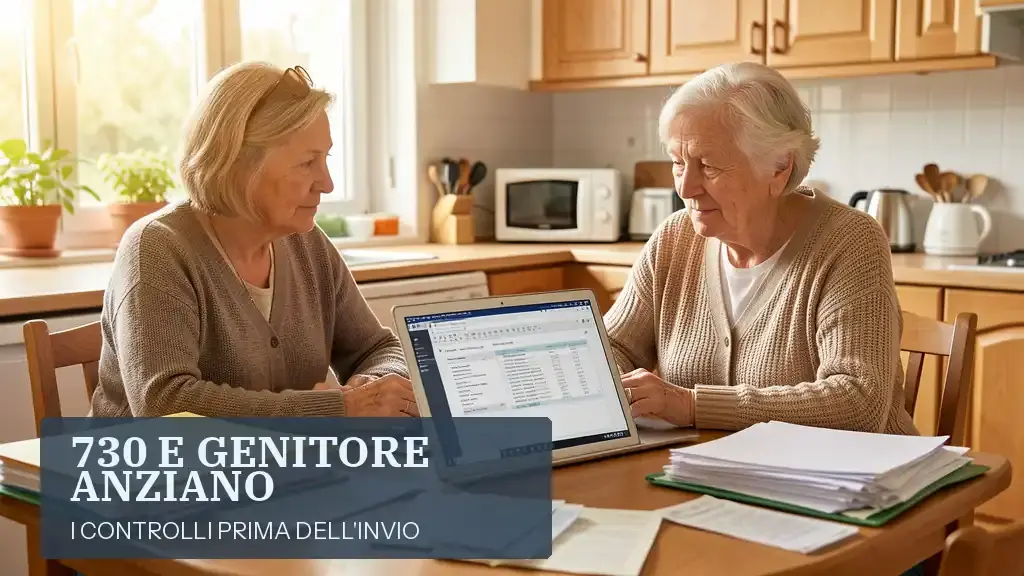 730 precompilato 2026 e genitore anziano: checklist prima dell'invio