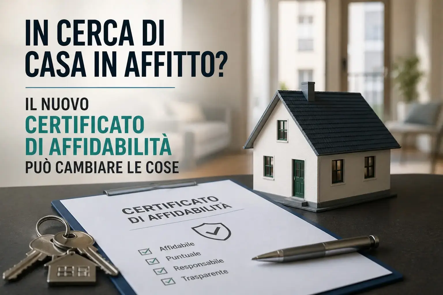 Certificato affidabilità inquilino 2026: come funziona