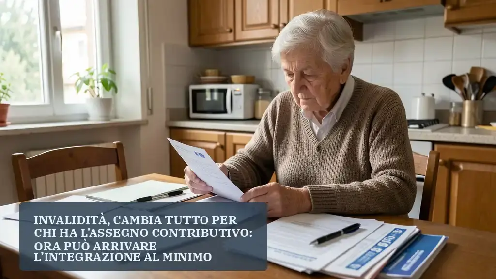 Assegno invalidità 2026: spetta l'integrazione al minimo