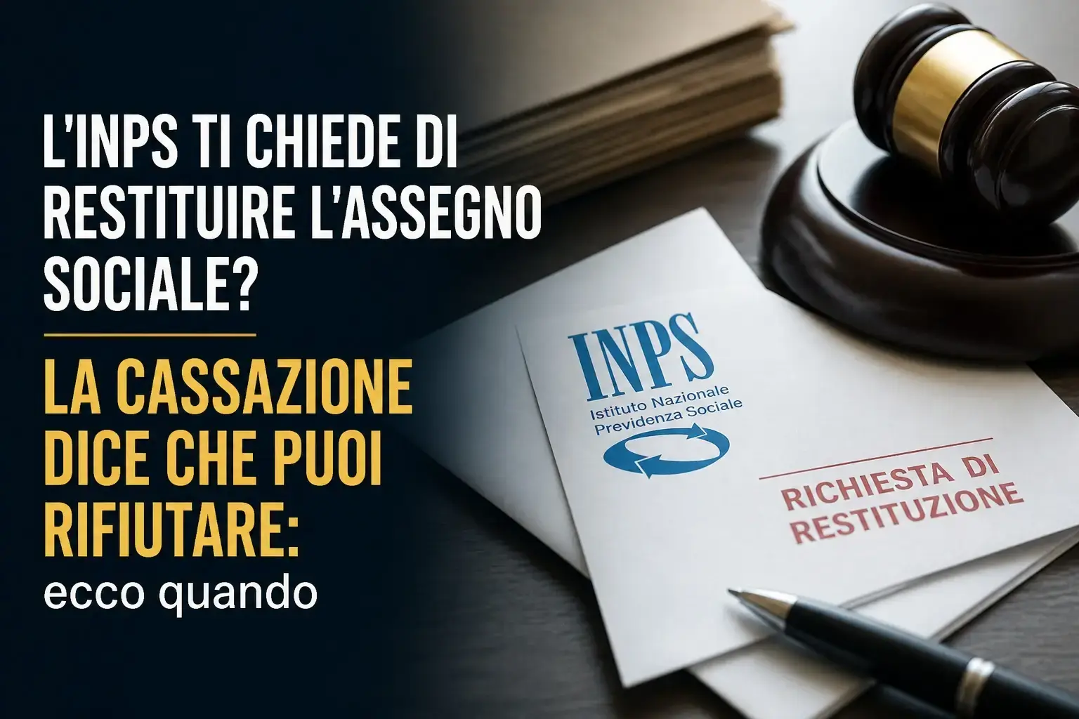 Assegno sociale: puoi rifiutare la restituzione all’INPS