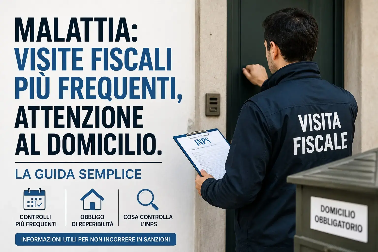 Visita fiscale INPS 2026: orari, domicilio corretto e controlli in aumento