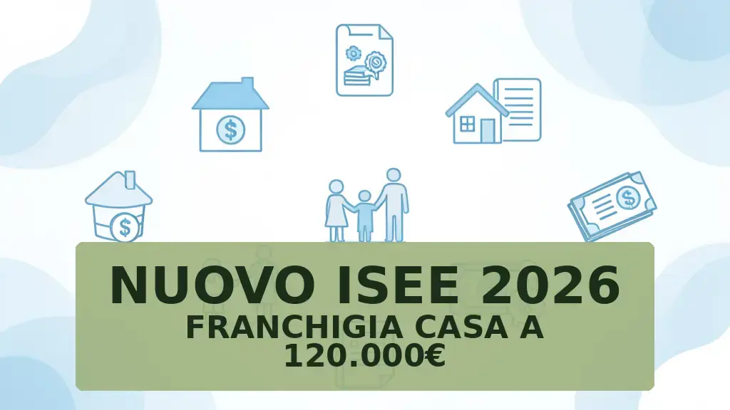 Nuovo ISEE 2026: due valori e franchigia casa 120.000 €