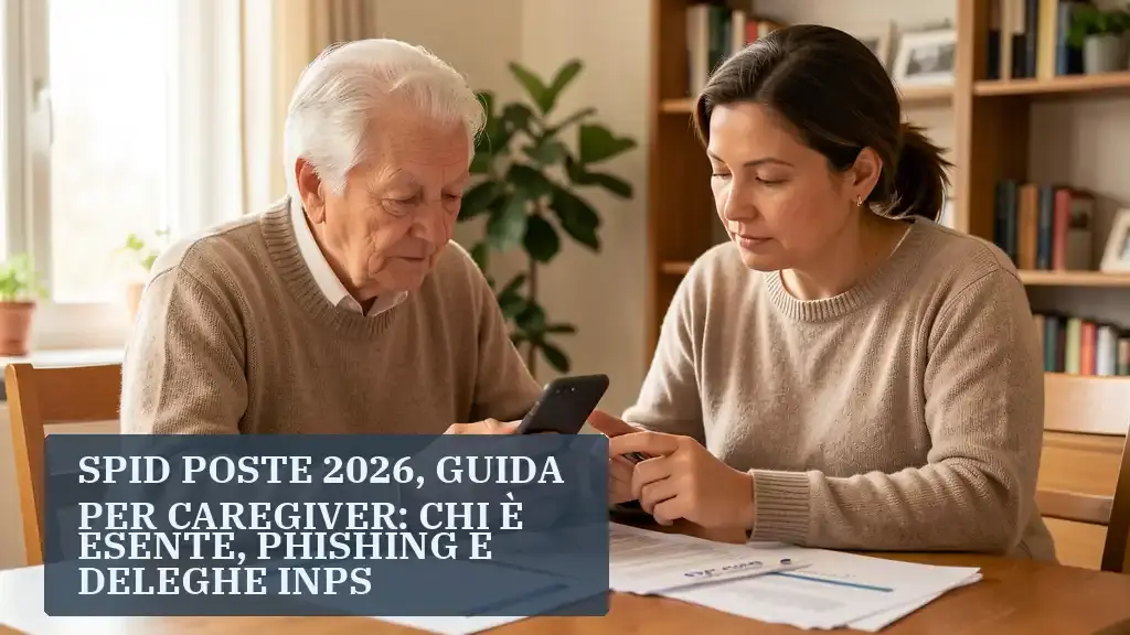 SPID Poste 2026: guida caregiver, esenzioni e delega INPS