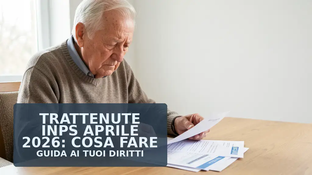 Trattenute INPS aprile 2026: 8 rate e il minimo vitale